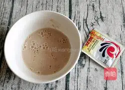 Illustration of how to make mung bean flour cake 1