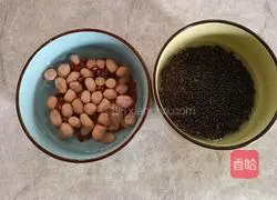 Illustration of how to make red bean, peanut and black rice porridge 2