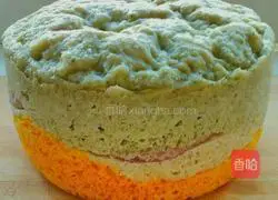 Illustration of how to make colorful hair cakes 5