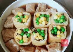 Illustration of how to make colorful box of steamed ribs 6