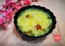 Illustration of how to make peach gum, white fungus and millet porridge 11