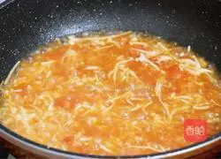 Illustration of how to make tomato and enoki mushroom risotto 15