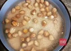 Purple sweet potato and peanut rice paste recipe 4