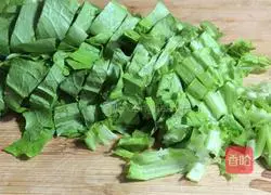 Illustration of how to make lettuce leaf millet porridge 5
