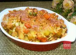 Illustration of Curry Chicken Baked Rice 12