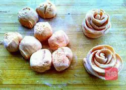 Illustration of how to make green vegetable Hanaki 8