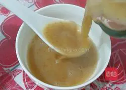 Illustration of how to make apple millet paste 5