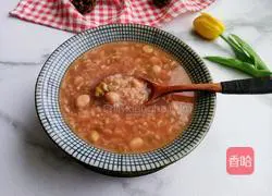 Illustration of how to make peanut and mung bean multigrain porridge 7