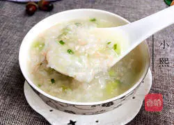 Illustration of how to make cucumber minced meat porridge 10