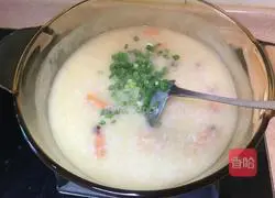 Illustration of how to make shrimp porridge 13
