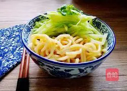 Illustration of making sesame sauce cold noodles 5