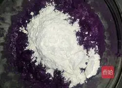 Illustration of how to make long yam and purple sweet potato cake 3