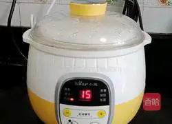 Purple sweet potato and yam porridge (baby complementary food) recipe 6