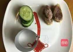 Illustration of how to make Tamago sausage rice balls 4