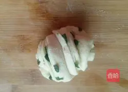 Illustration of how to make milk and chive oil flower rolls 11