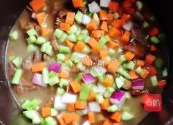 Illustration of how to make braised pork ribs with rice 9