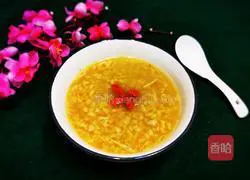 Illustration of how to make astragalus and chrysanthemum porridge 15