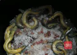 Baked eel sausage Illustration of how to make rice 4