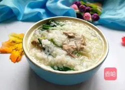 Pork Liver and Spinach Illustration of how to make porridge 1