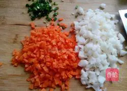 Illustration of how to make fried glutinous rice balls 3