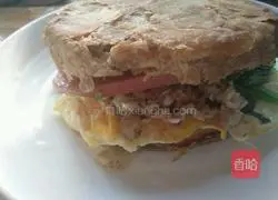 Sesame burger recipe illustration 5