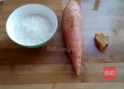 Illustration of how to make sweet potato porridge 1