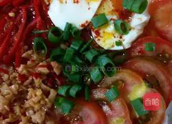 Illustration of how to make red pepper with chicken and vegetables (cold noodles) 15