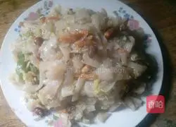 Illustration of how to make fried rice noodles 6