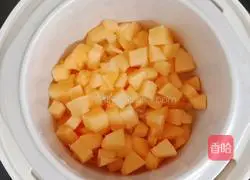 Millet and papaya porridge (baby food supplement) Illustration of how to do it 6