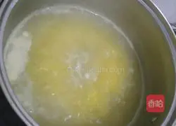 Illustration of how to make sweet potato and millet porridge 2