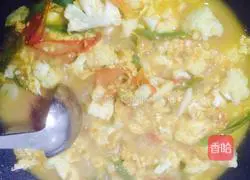 Stewed noodles Illustration of how to make vegetarian food 5