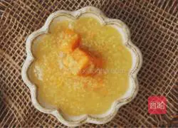 Illustration of how to make sweet potato and millet porridge for health and beauty in autumn 8