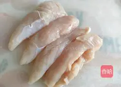 Illustration of how to make fried chicken breast with mushrooms and rice bowl 3