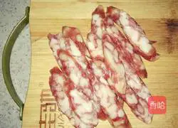 Illustration of how to make sausage clay pot rice 2