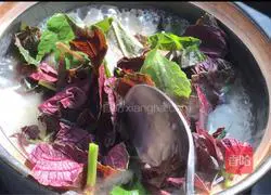 Illustration of how to make rice and perilla rock sugar porridge 8