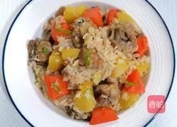 Illustration of how to make braised pork ribs with rice 9