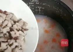 Shiitake mushrooms and vegetables Chicken porridge recipe 16