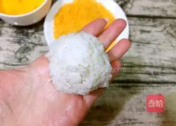 Illustration of how to make cheese fried rice balls 5