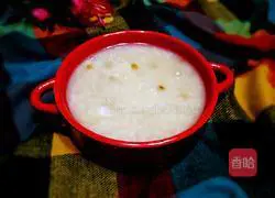 Illustration of how to make mung bean and lily porridge 8