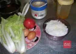 Illustration of how to make rice bowl 1