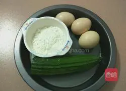 Illustration of how to make loofah pancakes 1