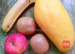 Illustration of how to make fruit spring rolls 1