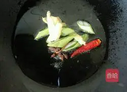 Illustration of making braised beans and noodles 2