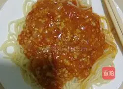 Illustration of how to make spaghetti with meat sauce 6