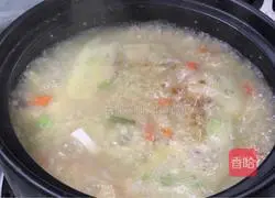 Illustration of how to make tofu and millet porridge 9