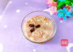 Illustration of making red date, peanut and yam porridge 11