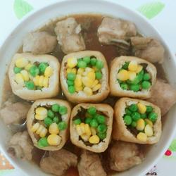Steamed vegetable ribs color box
