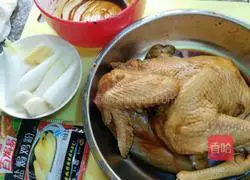 Illustration of how to make salt-baked soy sauce chicken (rice cooker version) 4