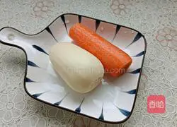 Lotus root, carrot, red date and rice paste recipe 2