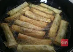 Shepherd's Purse Spring Rolls Recipe Illustration 21